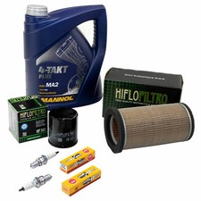 Wartungspaket für Kawasaki ER 5 Twister -06 Öl 4L+Luftfilter+Ölfilter+Zündkerzen