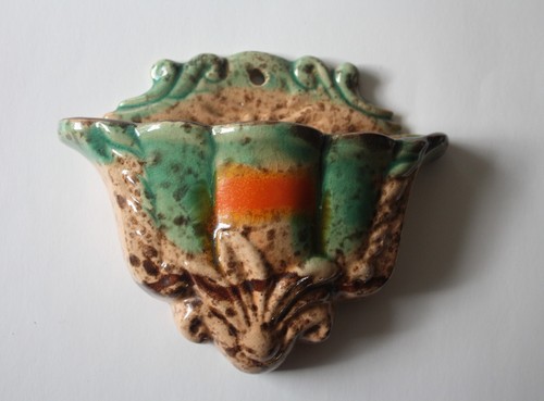 Alte keramik wandvase - keramik,