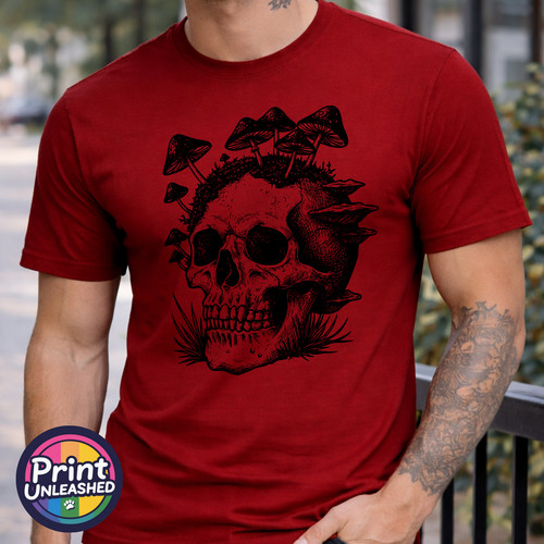Gothic totenkopf bedruckt - gothic,