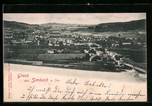 Simbach inn teilansicht - a.,