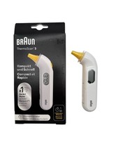 Braun ThermoScan 3 Ohrthermometer | 1 Sek. Messung | Digital | Baby & Kind
