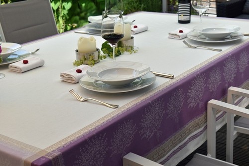 Tischdecke jacquard baumwolle - tischdecke,