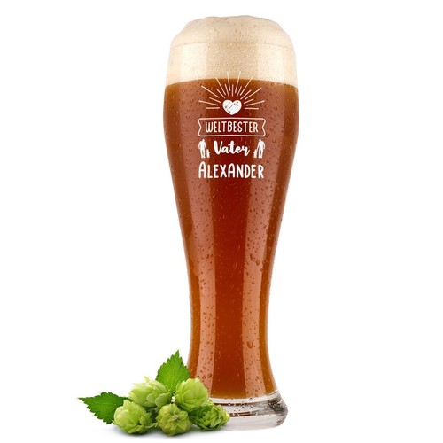 Weizenbierglas liter mit - weizenbierglas, 0,5