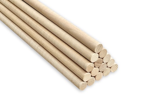 50x holzstäbchen rundstab - holzstäbchen,
