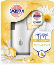 Sagrotan No Touch Automatischer Seifenspender Weiß + Nachfüller Lotusblüte 250ml