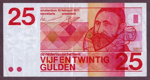 Niederlande gulden banknote - 25,