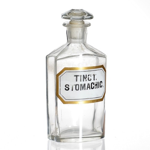 Antike apothekerflasche - antike,