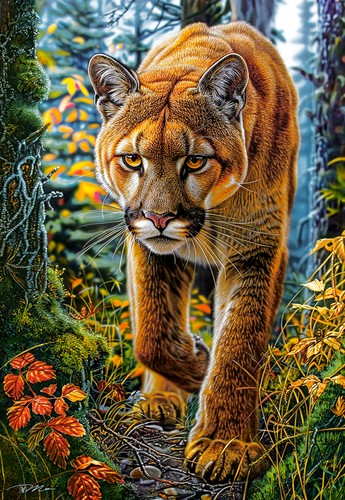 Puzzle raubkatze im - puzzle, (1500