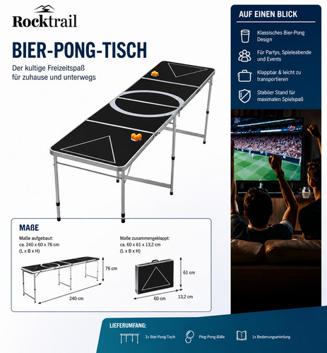 Bier pong tisch party - tisch,, /wm