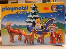 Playmobil 1 2 3 Weihnachten 6787 Weihnachtsman Schlitten
