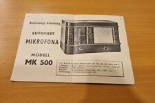 BEDIENUNGSANLEITUNG für Uralt