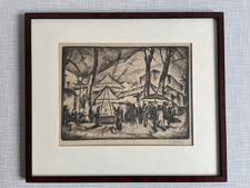 Bild Radierung Ernst Bahn /