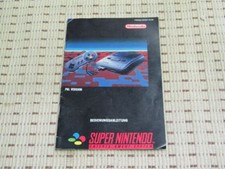 Super Nintendo SNES Konsole Bedienungsanleitung / Anleitung Super Nintendo SNES