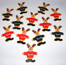 RENTIER RUDY Flachfiguren Set Holz / Pressholz ? Konvolut f Deko Bastelarbeiten