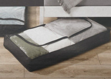 Unterbettkommode Schwarz 100x15x50cm (BxHxT) Unterbett Aufbewahrung Kommode