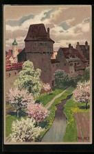 Künstler-Lithographie Paul