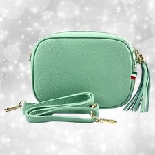 Tasche türkis Leder mittel