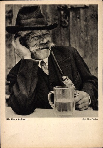 Nix übern maibock mann in - ak, maibock,