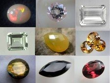 Welo Opal, Rhodolith, Morganit, Amethyst, Onyx, Feueropal, Bierquarz,