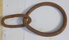 alter Ring Eisenring Öse rostig antik dickes Eisen Schmiedeeisen Schnalle Oese