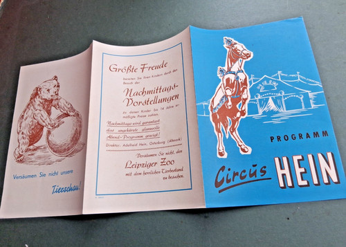 1965 ddr programm circus - circus, hein