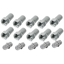 10x F-Stecker 7 mm 5x