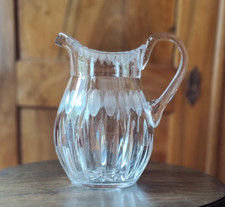 Großer Schwerer Kristall Krug 2 Liter antik um 1900