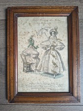 Antik französisches Modeblatt