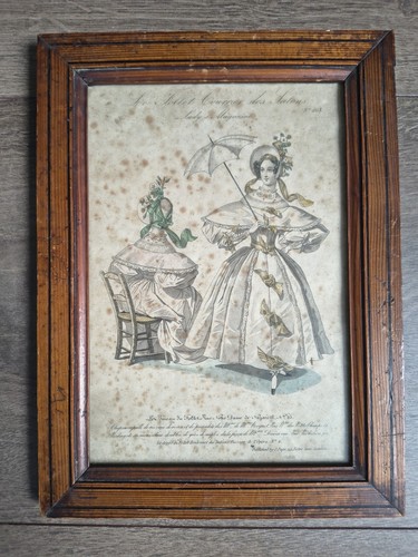 Antik französisches modeblatt - französisches,