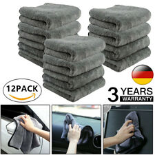 4/8/12Pack Auto 1200GSM Mikrofasertuch Poliertuch Trockentuch 40x40cm Microfaser