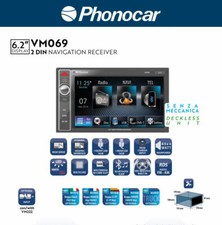 Radio Phonocar VM069 2 DIN Auto Multimedia 6,2" Navigationsgerät Bluetooth