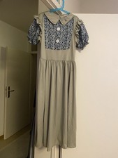 Smiffys Kostüm Viktorianisches Schulmädchen, Grau, Kleid und Mütze, Fasching