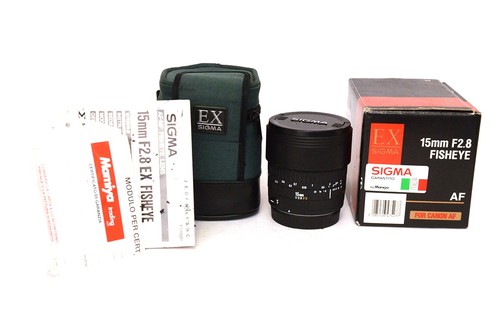 Sigma 15mm 8 fisheye - ex, f2.8