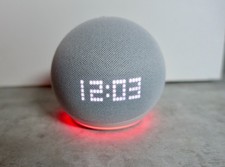 Echo Dot 5. Generation mit Uhr (2022) weiß Alexa Amazon gebraucht siehe Fotos
