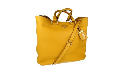 Prada leder tasche shopper - prada,