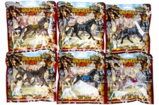 4 x Cowboy & Indianer mit Pferd Spielfiguren Figuren 