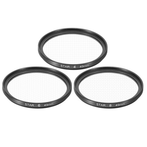 49mm star lens filter set - star,
