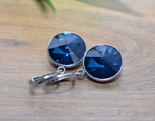 Edelstahl strass ohrringe - edelstahl,