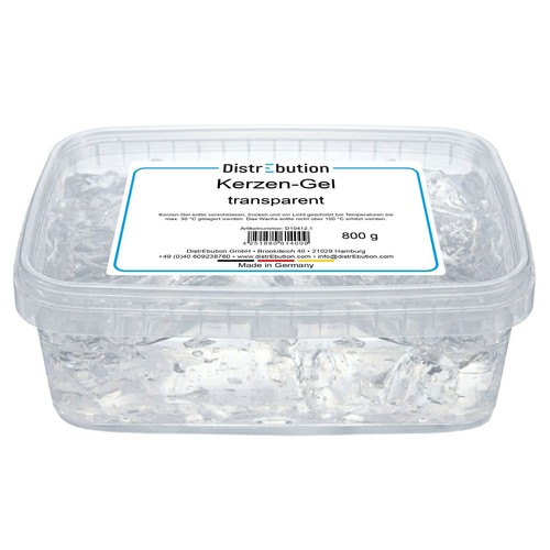 Kerzen gel transparent 800g - transparent,