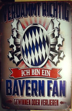 Blechschild 20x30 Ich bin