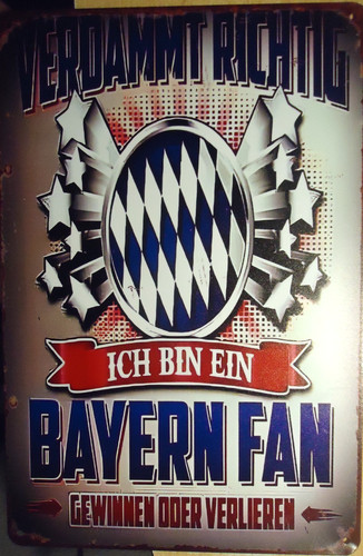 Blechschild 20x30 ich bin - blechschild,