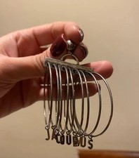 Original Jacquemus Ohrringe . XXL Riesig Silbern Creolen TOP