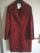 VICOLO mantel NEU rot ❤️ schwarz ? M animalprint leo zweifarbig blazer animal?