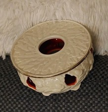 Altes Tettau Stövchen mit Relief und Eichen Motive  - Teelicht