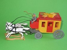 TIMPO TOYS seltene Postkutsche 2. Version graues Fahrgestell   Nr. 2