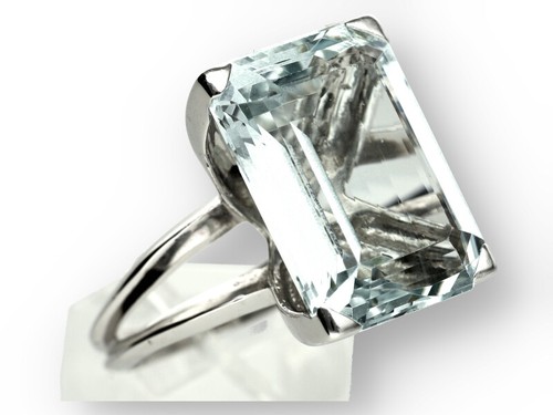 Aquamarin damen ring 750 - aquamarin,