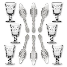 6x La Rochere Absinth Glas