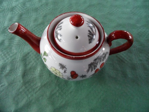 Teekanne mit chinamotiv - ws,