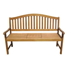 UTAH Gartenbank 3er mit Tischablage Holzbank Sitzbank Parkbank Balkonbank Bank