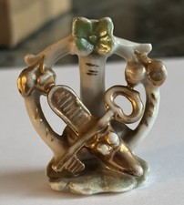 Antike Kleine Porzellan Vase Miniatur